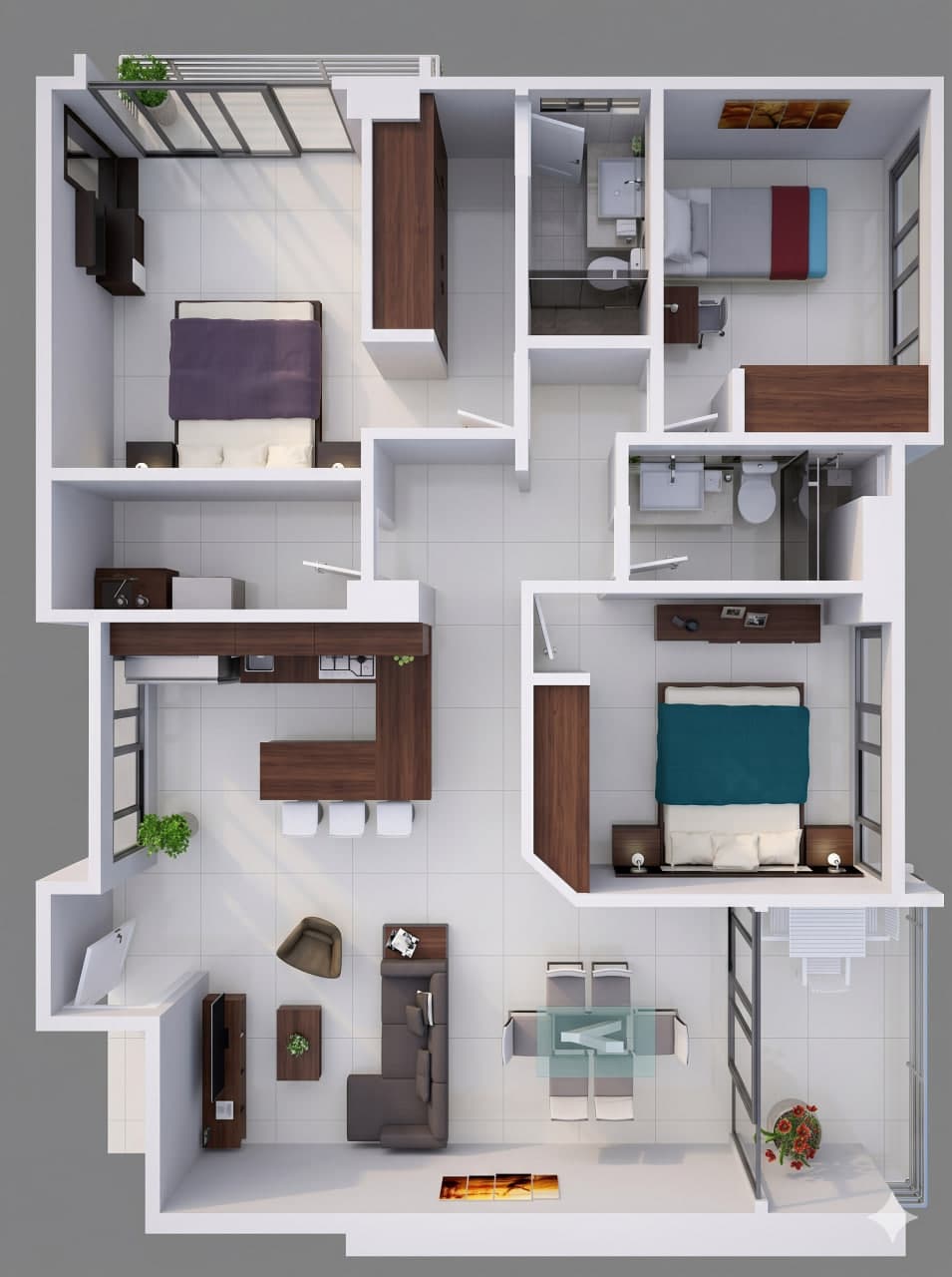 Apartamento Tipo — Torres de Santa María